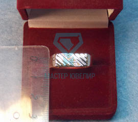 Классическая мужская кольцо печатка с тремя бриллиантами на заказ
